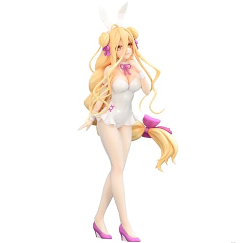 Ciyoulio Weiße Anime Bunny Girl Figur Mukuro Hoshimiya Bunny Statue, Große Anime Figur Sammlerstück Manga Mädchen Figuren Modell Anime Geschenk 27 cm von Ciyoulio