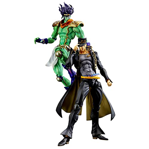 Coole Anime Figuren Star Platinum Jotaro Action Figure 25 cm, Bewegliche Anime Figur Geschenk Anime Modell Figuren Sammlerstück/Ornament von Ciyoulio