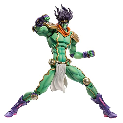 Coole Anime Figuren Star Platinum Jotaro Action Figure 25 cm, Bewegliche Anime Figur Geschenk Anime Modell Figuren Sammlerstück/Ornament von Ciyoulio