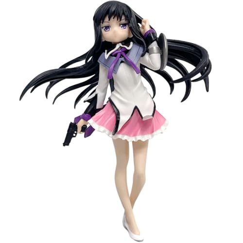 Homura Akemi Action Figur Anime Mädchen Figur Cartoon PVC Charakter Modell Stehend Position Statik Statue Sammlerstücke 16CM von Ciyoulio