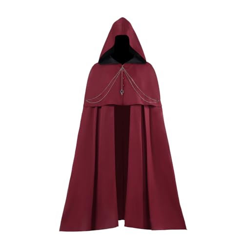 Mittelalterlicher Kapuzenumhang Cosplay Kostüm Vintage Umhang Hexe Zauberer Vampir Rollenspiel Ostern Halloween Party Kostüm für Erwachsene Mittelalterlicher Kapuzenumhang Cosplay Kostüm Vintage Umhang Hexe Zauberer Vampir Rollenspiel Ostern Halloween Party Kostüm für Erwachsene von Ciyoulio