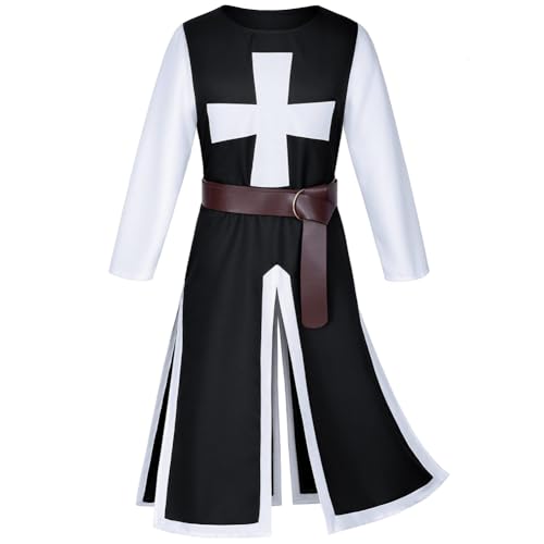 Mittelalterliches Kreuzritter-Kostüm, Renaissance-Krieger-Kostüm, Herren, Kreuzritter, Tempelritter, Gothic-Kleidung, Rollenspiel, Halloween, Party-Kostüme Mittelalterliches Kreuzritter-Kostüm, Renaissance-Krieger-Kostüm, Herren, Kreuzritter, Tempelritter, Gothic-Kleidung, Rollenspiel, Halloween, Party-Kostüme von Ciyoulio