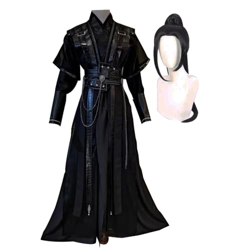 Tian Guan Ci Fu Cosplay Kostüm Anime He Xuan Shi Qingxuan Cosplay Hanfu Kleid Damen Schwarz/Weiß Chinesisches Hanfu Outfit Für Halloween von Ciyoulio