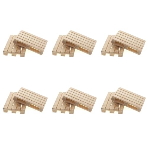 ClAZTyict 12 STÜCKE 120X80Mm Holzpalette Dekoration für 1/10 RC Crawler Auto Axial SCX10 90046 TRX4 Redcat von ClAZTyict