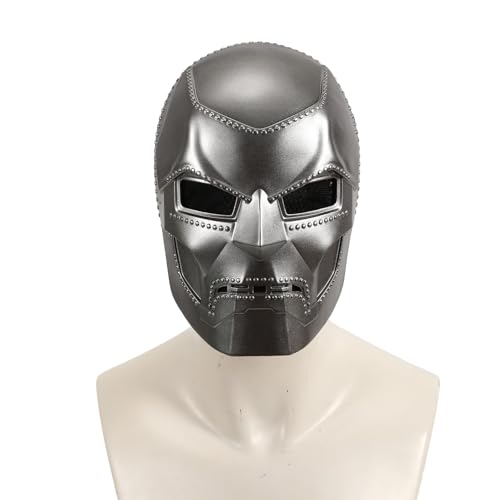 Claofoc Dr Doom Maske Helm Fantastischer Film 1:1 Replik Slipknot Doctor Doom Maske Halloween Doom Helm Cosplay Maske Kostüm (A) von Claofoc