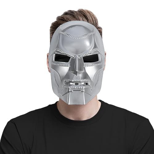 Claofoc Dr Doom Maske Helm Fantastischer Film 1:1 Replik Slipknot Doctor Doom Maske Halloween Doom Helm Cosplay Maske Kostüm (Kunststoff) von Claofoc