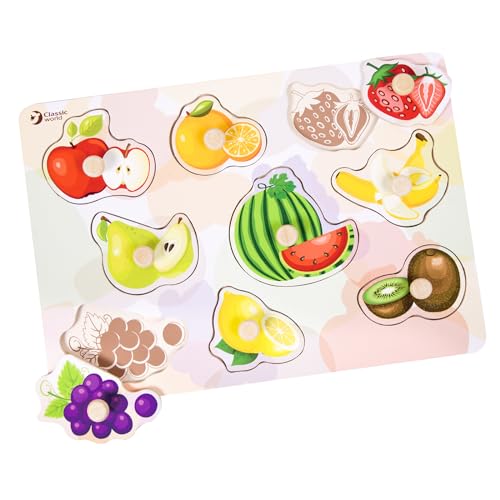 Classic World 3652 Noppenpuzzel Fruit, 8st von Classic World