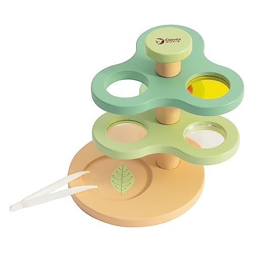 Classic World Mikroskop Spielzeug | Holzspielzeug mit Lupen und bunten Gläsern | Jungen und Mädchen ab 3 Jahre | Lupen einzeln nutzbar | Entdeckerspielzeug Classic World Mikroskop Spielzeug | Holzspielzeug mit Lupen und bunten Gläsern | Jungen und Mädchen ab 3 Jahre | Lupen einzeln nutzbar | Entdeckerspielzeug von Classic World