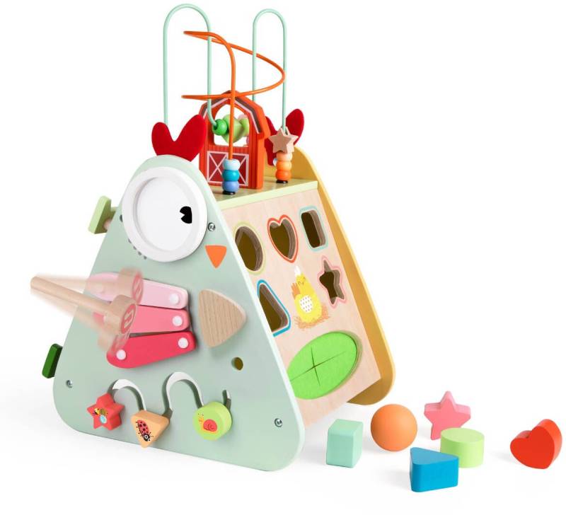 ClassicWorld Aktivitätsbox Fröhliche Henne, Babyspielzeug von Classic World