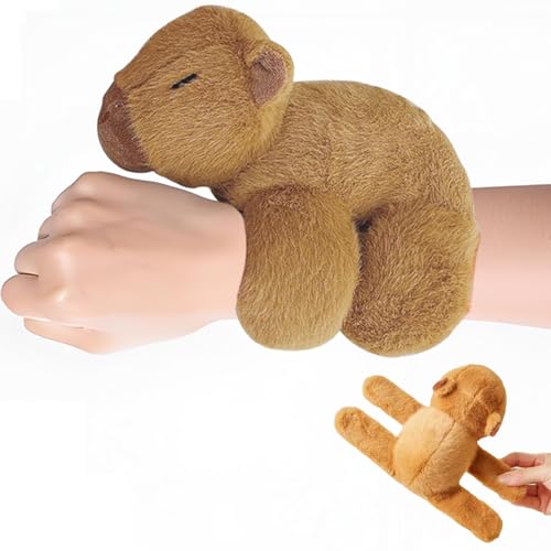 ClcIosis 1 Stück Capybara Kuscheltier Schnapparmband, Capybara Plüschtier Puppe Plüschtiere Niedliche Armband, Wasserschwein Kuscheltier Geschenke für Mädchen und Jungen ClcIosis 1 Stück Capybara Kuscheltier Schnapparmband, Capybara Plüschtier Puppe Plüschtiere Niedliche Armband, Wasserschwein Kuscheltier Geschenke für Mädchen und Jungen von ClcIosis