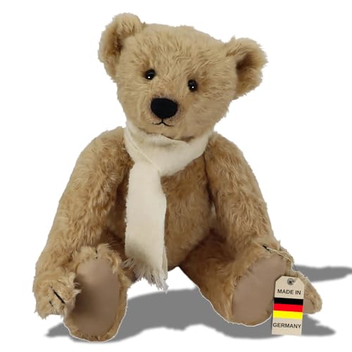 Clemens Mohair Teddy Bär Wido 43 cm | Feinstes Mohair | Weich & Kuschelig | Made in Germany | 5-Fach Gegliedert | Inklusive limitiertem Sammlerpass von Clemens-Spieltiere