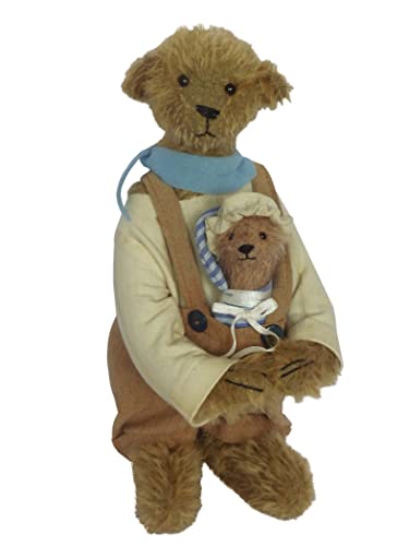 Clemens-Spieltiere Clemens Sammler Teddy Bester Opa der Welt/Best Grandpa in The World 25 cm limitiert Mohair Bär von Clemens-Spieltiere