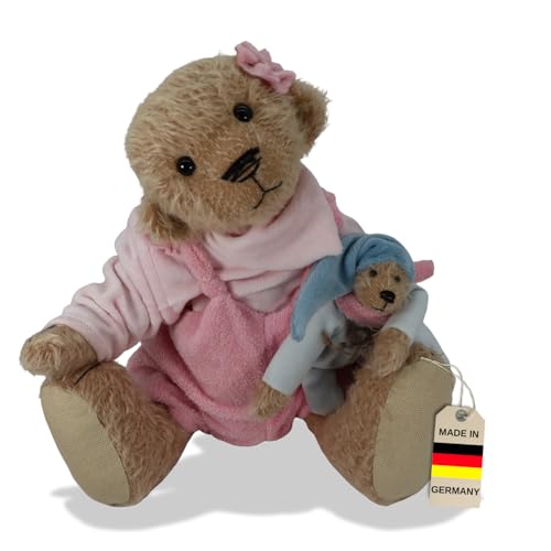 Clemens Sammler Teddy Bär Schwesterchen 36 cm | Feinstes Mohair | Weich & Kuschelig | Made in Germany | 5-Fach Gegliedert | Inklusive limitiertem Sammlerpass von Clemens-Spieltiere