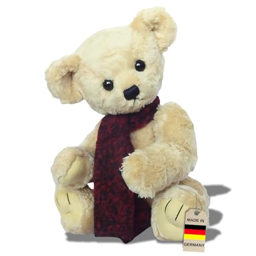 Clemens Softplüsch Teddy Bär Nala 35 cm | Weich & Kuschelig | Made in Germany | 5-Fach Gegliedert | Abwaschbar & Pflegeleicht von Clemens-Spieltiere