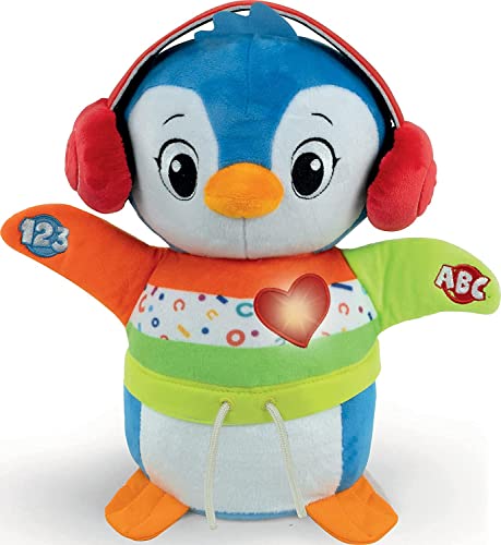 Clementoni Baby Tanz-mit-Mir Pinguin für Kleinkinder ab 12 Monaten - Interaktives Babyspielzeug mit Musik & Lichteffekten, tanzendes und singendes Lernspielzeug, 59287 von Clementoni