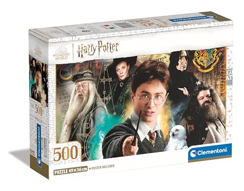 Clementoni Harry Potter Puzzle 500 Teile Erwachsene - Puzzle Erwachsene in 49 x 36 cm - Puzzle Erwachsene anspruchsvoll von Clementoni 35534 von Clementoni