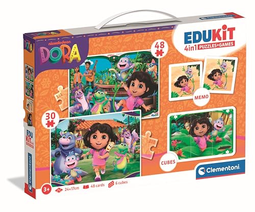 Clementoni Edukit 4 in 1 Dora - Spielesammlung für Vorschulkinder ab 3 Jahren - Inkl. 2 Puzzles, Memo-Spiel & Würfelpuzzle, 18209 Clementoni Edukit 4 in 1 Dora - Spielesammlung für Vorschulkinder ab 3 Jahren - Inkl. 2 Puzzles, Memo-Spiel & Würfelpuzzle, 18209 von Clementoni