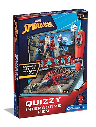 Clementoni - 16452 - Sapientino Quizzy Marvel Spiderman - Lernkarten und interaktiver Stift, Lernspiel 3 Jahre, elektronisch sprechend, hergestellt in Italien Clementoni - 16452 - Sapientino Quizzy Marvel Spiderman - Lernkarten und interaktiver Stift, Lernspiel 3 Jahre, elektronisch sprechend, hergestellt in Italien von Clementoni