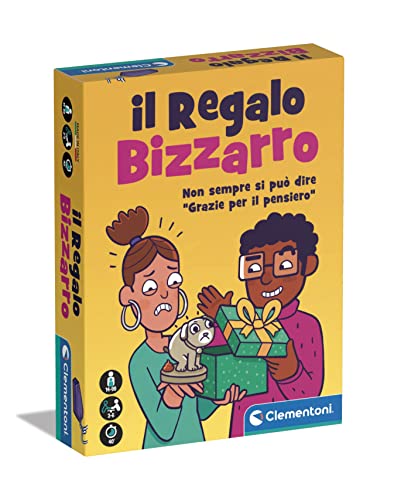 Clementoni 16777 Party Game-Das Bizarre Geschenk-Brettspiel, Kartenspiel, Gesellschaftsspiel für Erwachsene, 3-6 Spieler-Made in Italy, Italienisch von Clementoni