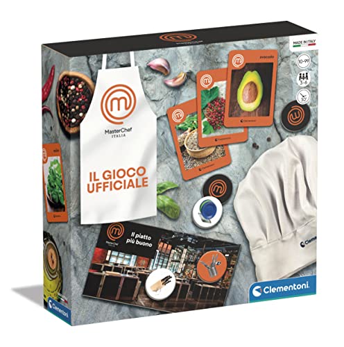 Clementoni 16789 MasterChef-Das Brettspiel-Gesellschaftsspiel für Erwachsene, Spaß für die ganze Familie, basierend auf dem TV-Programm, 3-5 Spieler-Made in Italy, Italienisch von Clementoni