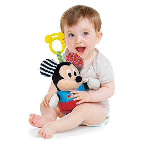 Clementoni 17165.1 Mouse and Friends Plüsch Mickey mit Beißring, Mehrfarbig, One Size Clementoni 17165.1 Mouse and Friends Plüsch Mickey mit Beißring, Mehrfarbig, One Size von Clementoni