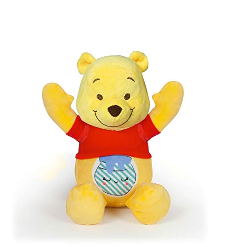 Clementoni 17275 Disney Baby – Winnie Puuh Leucht-Plüsch, Kuscheltier für Kleinkinder & Säuglinge, Stofftier mit Licht und Musik, Einschlafhilfe für Kinder von Clementoni