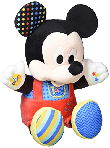 Clementoni Disney Baby Mickey Spiele und Lernen, sprechendes Plüschtier, Mehrfarbig, Standard, 17303 von Clementoni