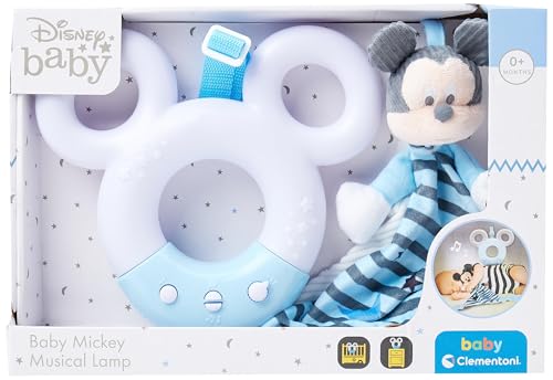 Clementoni 17397 Disney Baby Mickey-Sound & Color Lamp Nachtlicht, Mehrfarbig von Clementoni