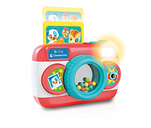 Clementoni 17440 Camera Baby Kamera Spiel Kleinkind Elektronisches Musikspiel Aktivitätszentrum Kinder 9 Monate +, Single, Mehrfarbig, S von Clementoni