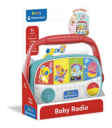 Clementoni 17459 Mein erstes Radio Babyspielzeug, Lernspielzeug – ab 10 Monaten von Clementoni