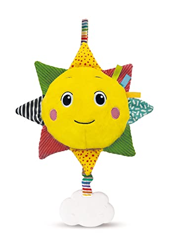 Clementoni 17795 Soft Sun Musikspiel, Spieluhr für Neugeborene, Spiel für Kinder 0 Monate, Mehrfarbig von Clementoni