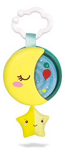 Clementoni 17796 Sleepy Moon – Musikspiel für Babybett, Spieluhr für Neugeborene, Spielzeug zum Schlafen, 0 Monate, Mehrfarbig von Clementoni