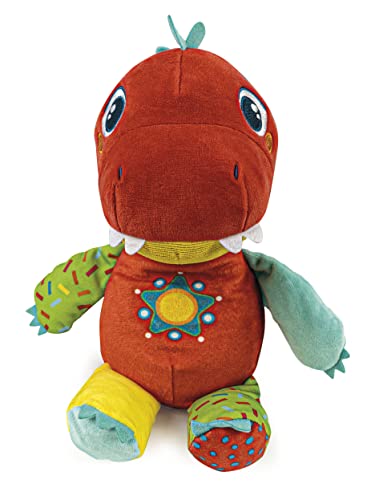 Clementoni - 17847 - Mein Kleiner Dino - Sprechendes Plüschtier Mit Musik, Aktivitätsspielzeug Baby, Lernspielzeug Für Kinder Ab 6 Monate von Clementoni