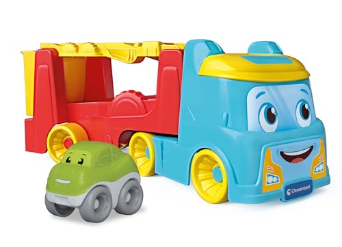 Baby Clementoni Abschleppwagen Spielzeug inkl. Spielzeugauto - Autotransporter für Kinder - Spielzeug für Kinder ab 18 Monaten 17892 von Clementoni