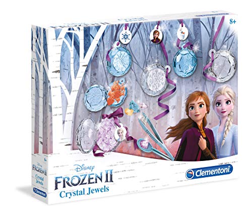 Clementoni 18511 Disney Frozen 2 Crystal Olaf Made in Italy Schmuckhandwerk für Kinder ab 8 Jahren Schmuck für Mädchen, Englisch, Mehrfarbig von Clementoni