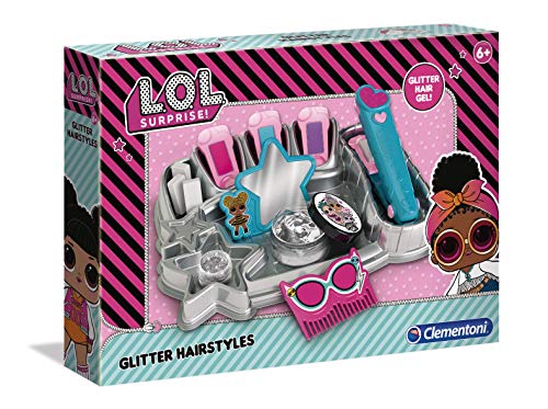 Clementoni 18547 L.O.L Surprise – Haarstudio, funkelndes Equipment für Frisuren & Stylings, inkl. Kamm / Gel / Haarkreide uvm., Kreativspielzeug für Kinder ab 6 Jahren von Clementoni