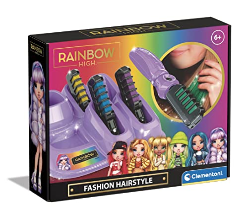 Clementoni - 18709 - Rainbow High - Farb-Hairstyler - Kreativspielzeug, Geschenk-Set Für Mädchen Ab 6 Jahren von Clementoni