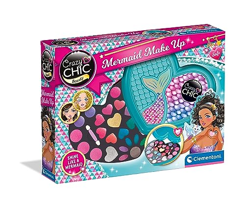 Clementoni 18781 Crazy Chic Mermaid, Make-up-Etui, für Kinder, Multicolor-18781 von Clementoni