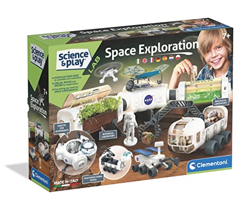 Clementoni-19312-Science&Play-NASA Space Exploration-Experimente Kinder 7 Jahren(Italienisch, Englisch, Französisch, Deutsch, Spanisch, Niederländisch, Polnisch) Amazon Exclusive von Clementoni