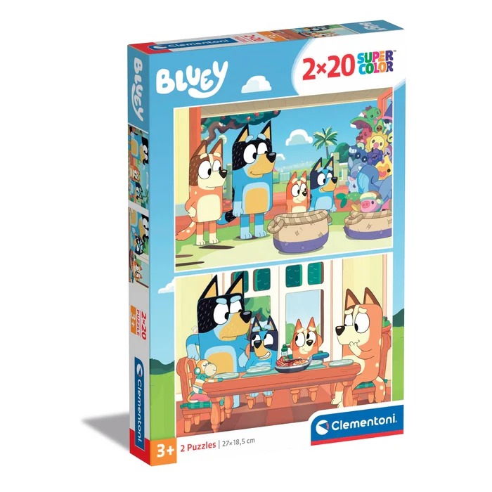 Clementoni 2 Puzzles - Bluey 20 Teile Puzzle Clementoni-24807 Clementoni 2 Puzzles - Bluey 20 Teile Puzzle Clementoni-24807 von Clementoni