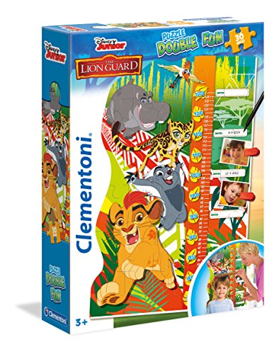 Clementoni 20317.8 - Puzzle Double Fun The Lionguard, Messlatte Größe von Clementoni