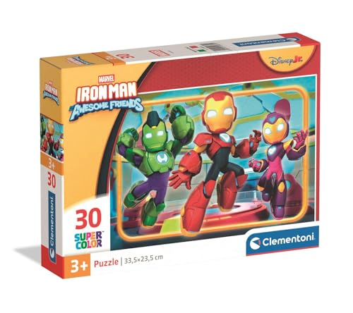Clementoni 20839 Ironman – Puzzle 30 Teile, Marvel-Motiv für Kleinkinder ab 3 Jahren Clementoni 20839 Ironman – Puzzle 30 Teile, Marvel-Motiv für Kleinkinder ab 3 Jahren von Clementoni
