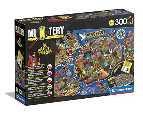 Clementoni 21713 Mixtery The Pirate's Treasure-300 Elemente-300 Elemente-Kinder Puzzle, Multicolor von Clementoni