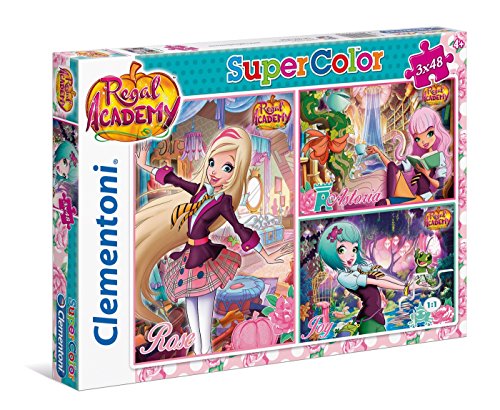 Clementoni 25216 – Puzzle 3 x 48 Regal Academy von Clementoni