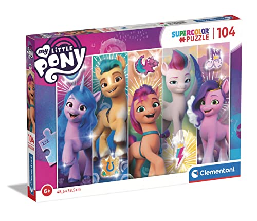 Clementoni - 25732 - Supercolor Puzzle My Little Pony - Puzzle Mit 104 Teile - Puzzle Für Kinder Ab 6 Jahren, Made In Italy von Clementoni