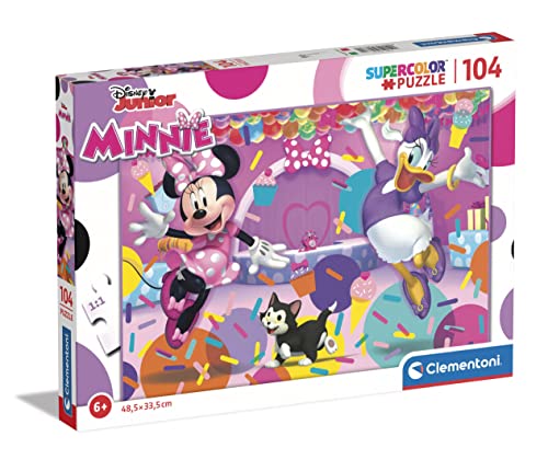 Clementoni - 25735 - Supercolor Puzzle Disney Minnie - Puzzle Mit 104 Teile - Puzzle Für Kinder Ab 6 Jahren, Made In Italy von Clementoni