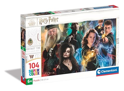 Clementoni 25759 Supercolor Harry Potter – 104 Teile Kinder 6 Jahre, Cartoon-Puzzle, berühmte Filme, hergestellt in Italien, Mehrfarbig von Clementoni