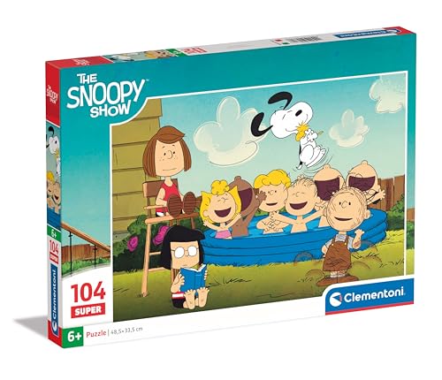 Clementoni Supercolor Peanuts Children Kinder Puzzle 104 Teile - Puzzle 37,9 x 26,9 cm für Kinder ab 6 Jahre - Geschicklichkeitsspiel von Clementoni 25770 von Clementoni