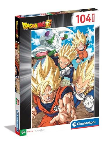 Clementoni Supercolor Dragonball Kinder Puzzle 104 Teile - Dragonball Puzzle 37,9 x 26,9 cm für Kinder ab 6 Jahre - Geschicklichkeitsspiel von Clementoni 25773 von Clementoni