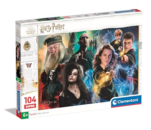 Clementoni Supercolor Harry Potter Kinder Puzzle 104 Teile - Harry Potter Puzzle 37,9 x 26,9 cm für Kinder ab 6 Jahre - Geschicklichkeitsspiel von Clementoni 25775 von Clementoni